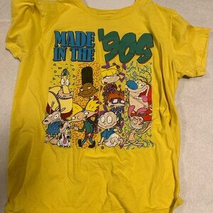 Source Unknown Yellow '90s Cartoon Tee